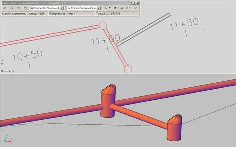 Представление трубопроводов в AutoCAD Civil 3D