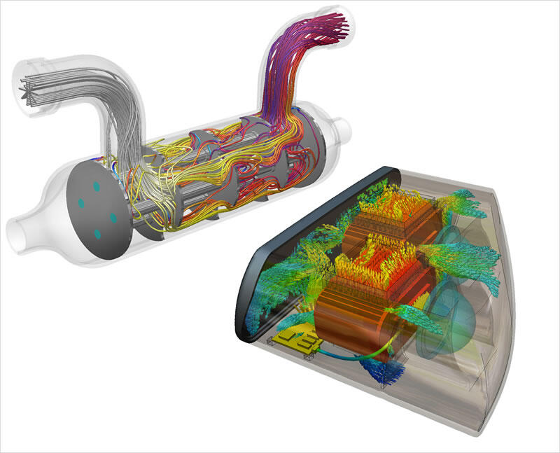Autodesk Simulation CFD предлагает полный спектр возможностей моделирования потоков и процессов теплопередачи, позволяющих ускорить процесс разработки изделия и снизить его стоимость